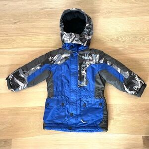 Oshkosh Blue Hooded Winter Jacket 5/6